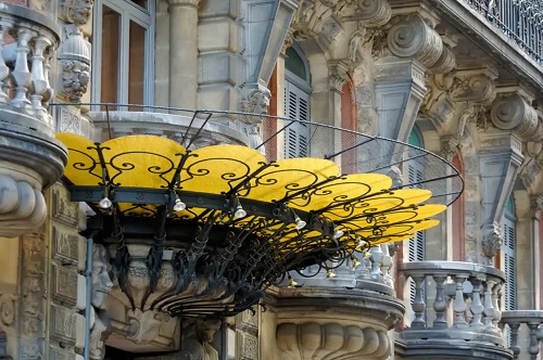 Art nouveau în decorare în exterior