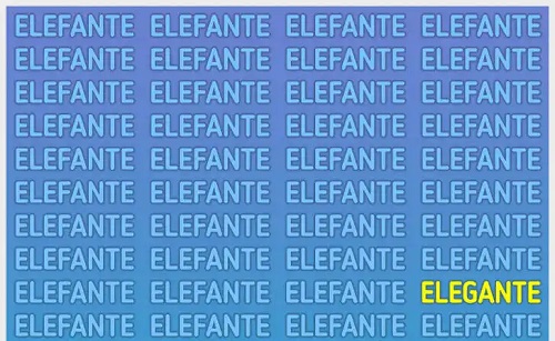 Schimbarea cuvântului elefant