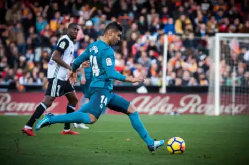 Antrenamentul lui Casemiro la Real Madrid