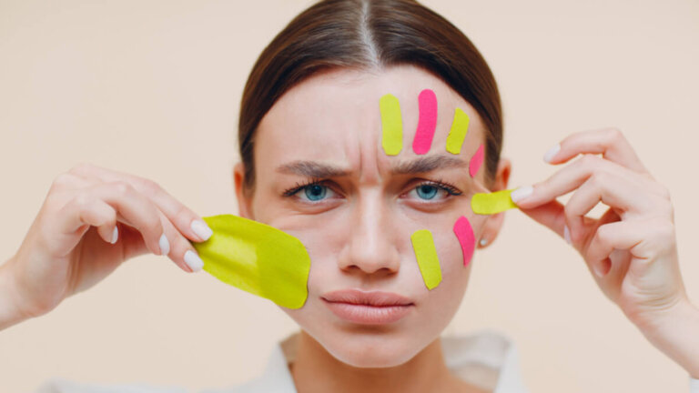 Face taping: cum poți elimina ridurile cu bandă adezivă